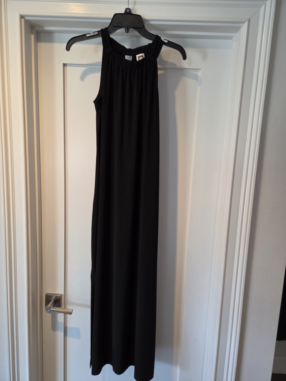 Anne Klein Black Sleeveless Halter Maxi Dress